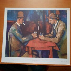 Art Print, "The Card Players" by Paul Cezanne